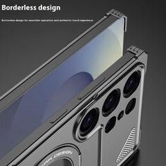 DYONG For Samsung Galaxy S25 Ultra Metal Case Frameless Hollow Heat Dissipation Phone Cover with Kickstand