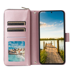 For Samsung Galaxy A17 5G / A26 5G Case 9 Card Slots Zipper Pocket PU Leather Phone Cover with Wrist Strap