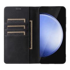 Étui portefeuille en cuir PU avec blocage RFID pour Samsung Galaxy S25 FE 
