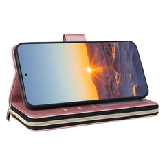 For Samsung Galaxy S25 FE Case Zipper Wallet Rhombus PU Leather Crossbody Phone Cover