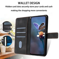 Für Samsung Galaxy S25 FE Hülle Dreieck Aufdruck Anti-Scratch Telefon Brieftasche Abdeckung 