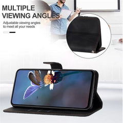 Für Samsung Galaxy S25 FE Hülle Dreieck Aufdruck Anti-Scratch Telefon Brieftasche Abdeckung 