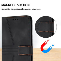 Für Samsung Galaxy S25 FE Hülle Dreieck Aufdruck Anti-Scratch Telefon Brieftasche Abdeckung 