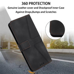 Für Samsung Galaxy S25 FE Hülle Dreieck Aufdruck Anti-Scratch Telefon Brieftasche Abdeckung 
