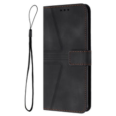 Für Samsung Galaxy S25 FE Hülle Dreieck Aufdruck Anti-Scratch Telefon Brieftasche Abdeckung 