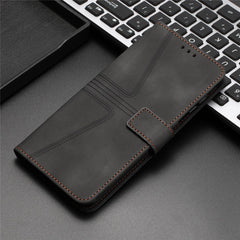 Für Samsung Galaxy S25 FE Hülle Dreieck Aufdruck Anti-Scratch Telefon Brieftasche Abdeckung 