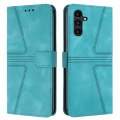 Für Samsung Galaxy S25 FE Hülle Dreieck Aufdruck Anti-Scratch Telefon Brieftasche Abdeckung 