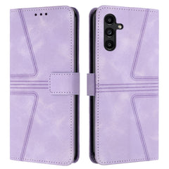 Für Samsung Galaxy S25 FE Hülle Dreieck Aufdruck Anti-Scratch Telefon Brieftasche Abdeckung 