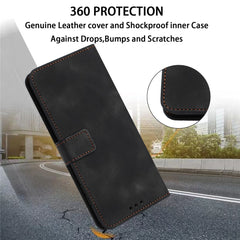 Étui portefeuille en cuir de couleur unie pour Samsung Galaxy S25 FE