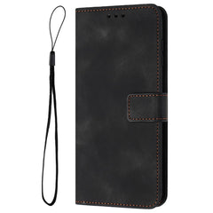 Étui portefeuille en cuir de couleur unie pour Samsung Galaxy S25 FE