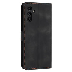 Étui portefeuille en cuir de couleur unie pour Samsung Galaxy S25 FE