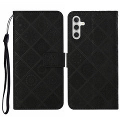 Étui portefeuille en cuir avec sangle pour Samsung Galaxy S25 FE, style ethnique 