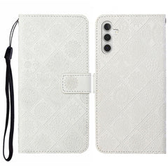 Étui portefeuille en cuir avec sangle pour Samsung Galaxy S25 FE, style ethnique 