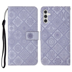 Étui portefeuille en cuir avec sangle pour Samsung Galaxy S25 FE, style ethnique 