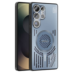 ABEEL For Samsung Galaxy S25 Ultra Magnetic Case Aluminium Alloy + PC + TPU Hollow Heat Dissipation Phone Cover