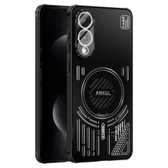 ABEEL For Samsung Galaxy S25 Edge Magnetic Case Aluminium Alloy + PC + TPU Hollow Heat Dissipation Phone Cover