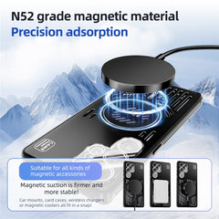 ABEEL For Samsung Galaxy S25 Edge Magnetic Case Aluminium Alloy + PC + TPU Hollow Heat Dissipation Phone Cover