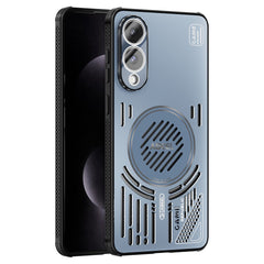 ABEEL For Samsung Galaxy S25 Edge Magnetic Case Aluminium Alloy + PC + TPU Hollow Heat Dissipation Phone Cover
