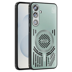 ABEEL For Samsung Galaxy S25+ Magnetic Case Aluminium Alloy + PC + TPU Hollow Heat Dissipation Phone Cover