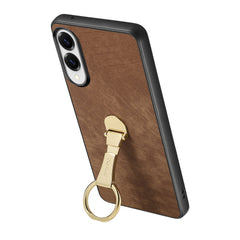 For Samsung Galaxy S25 Edge Case CASENEO D22 Folding Kickstand Retro Leather Back Phone Cover