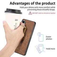 For Samsung Galaxy S25 Edge Case CASENEO D22 Folding Kickstand Retro Leather Back Phone Cover