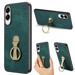 For Samsung Galaxy S25 Edge Case CASENEO D22 Folding Kickstand Retro Leather Back Phone Cover