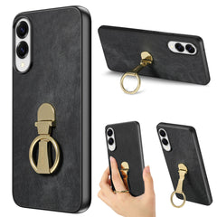 For Samsung Galaxy S25 Edge Case CASENEO D22 Folding Kickstand Retro Leather Back Phone Cover