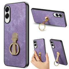 For Samsung Galaxy S25 Edge Case CASENEO D22 Folding Kickstand Retro Leather Back Phone Cover