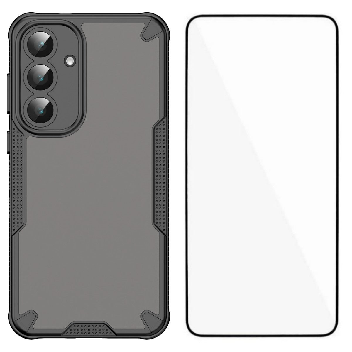 For Samsung Galaxy S25 FE Case WANLONFENG MFFJ Series Anti Drop TPU Phone Back Cover with Screen Film - TechGearPal