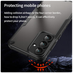 Coque arrière anti-chute en TPU pour Samsung Galaxy S25 FE, série WANLONFENG MFFJ, avec film protecteur d'écran 