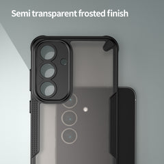 Coque arrière anti-chute en TPU pour Samsung Galaxy S25 FE, série WANLONFENG MFFJ, avec film protecteur d'écran 