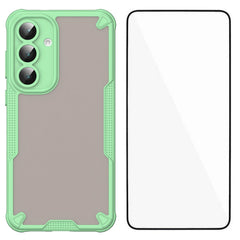 Coque arrière anti-chute en TPU pour Samsung Galaxy S25 FE, série WANLONFENG MFFJ, avec film protecteur d'écran 