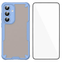 Coque arrière anti-chute en TPU pour Samsung Galaxy S25 FE, série WANLONFENG MFFJ, avec film protecteur d'écran 