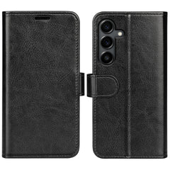 Für Samsung Galaxy S25 FE Fall Crazy Horse Textur Stand Leder Telefon Abdeckung 