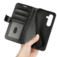 Für Samsung Galaxy S25 FE Fall Crazy Horse Textur Stand Leder Telefon Abdeckung 