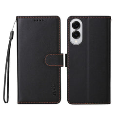 For Samsung Galaxy S25 Edge Wallet Case with Strap ENKAY HAT PRINCE RFID Blocking Leather Stand Phone Cover