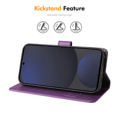 For Samsung Galaxy S25 Edge Wallet Case with Strap ENKAY HAT PRINCE RFID Blocking Leather Stand Phone Cover