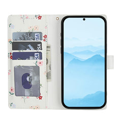 For Samsung Galaxy S25 Edge Wallet Case Rhombic Floral Design Leather Flip Phone Cover with Strap