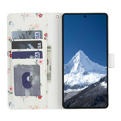 Étui portefeuille en cuir à rabat avec lanière pour Samsung Galaxy S25 Ultra, motif floral rhombique 