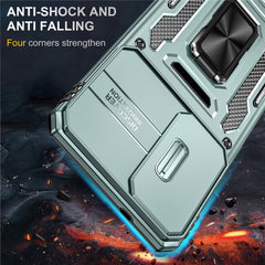 For Samsung Galaxy S25 Edge Case Kickstand Slide Lens Lid PC + TPU Drop