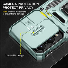 For Samsung Galaxy S25 Edge Case Kickstand Slide Lens Lid PC + TPU Drop