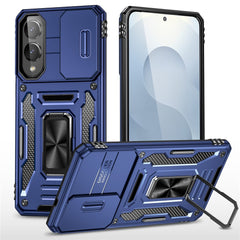 For Samsung Galaxy S25 Edge Case Kickstand Slide Lens Lid PC + TPU Drop