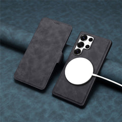 DENIOR B06 For Samsung Galaxy S25 Ultra Case Magnetic Detachable Wallet Stand Leather + TPU Phone Cover