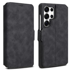 DENIOR B07 For Samsung Galaxy S24 Ultra Case Leather + PC Magnetic Detachable Wallet Phone Cover