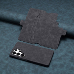 DENIOR B07 For Samsung Galaxy S25 Ultra Case Leather + PC Magnetic Detachable Wallet Phone Cover