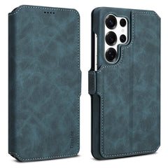 DENIOR B07 For Samsung Galaxy S25 Ultra Case Leather + PC Magnetic Detachable Wallet Phone Cover