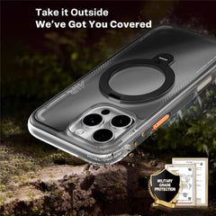 TORRAS Ostand Q3 Air Series For iPhone 16 Pro Max Magnetic Case Rotation Kickstand TPU PC Phone Cover