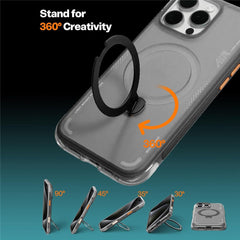 TORRAS Ostand Q3 Air Series For iPhone 16 Pro Magnetic Case Kickstand TPU PC Phone Back Cover