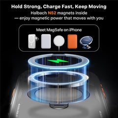 TORRAS Ostand Q3 Air Series For iPhone 16 Pro Magnetic Case Kickstand TPU PC Phone Back Cover
