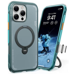 TORRAS Ostand Q3 Air Series For iPhone 16 Pro Magnetic Case Kickstand TPU PC Phone Back Cover